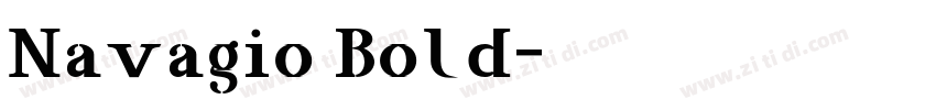 Navagio Bold字体转换